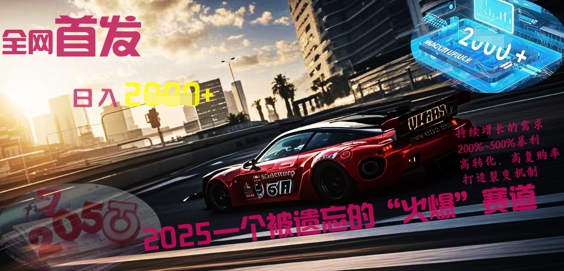 全网首发：2025一个被遗忘的“火爆”赛道轻松日入多张-轻创终点站